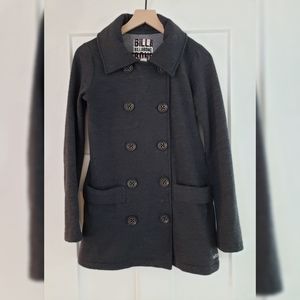 Cozy Charcoal Gray Billabong Pea coat